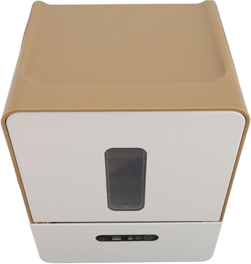 صندوق مناديل القهوة بحساس لمس بدون لمس مع ضوء ليلي قابل للتركيب على الحائط بطول قابل للتعديل للحمام والمطبخ - Image 2